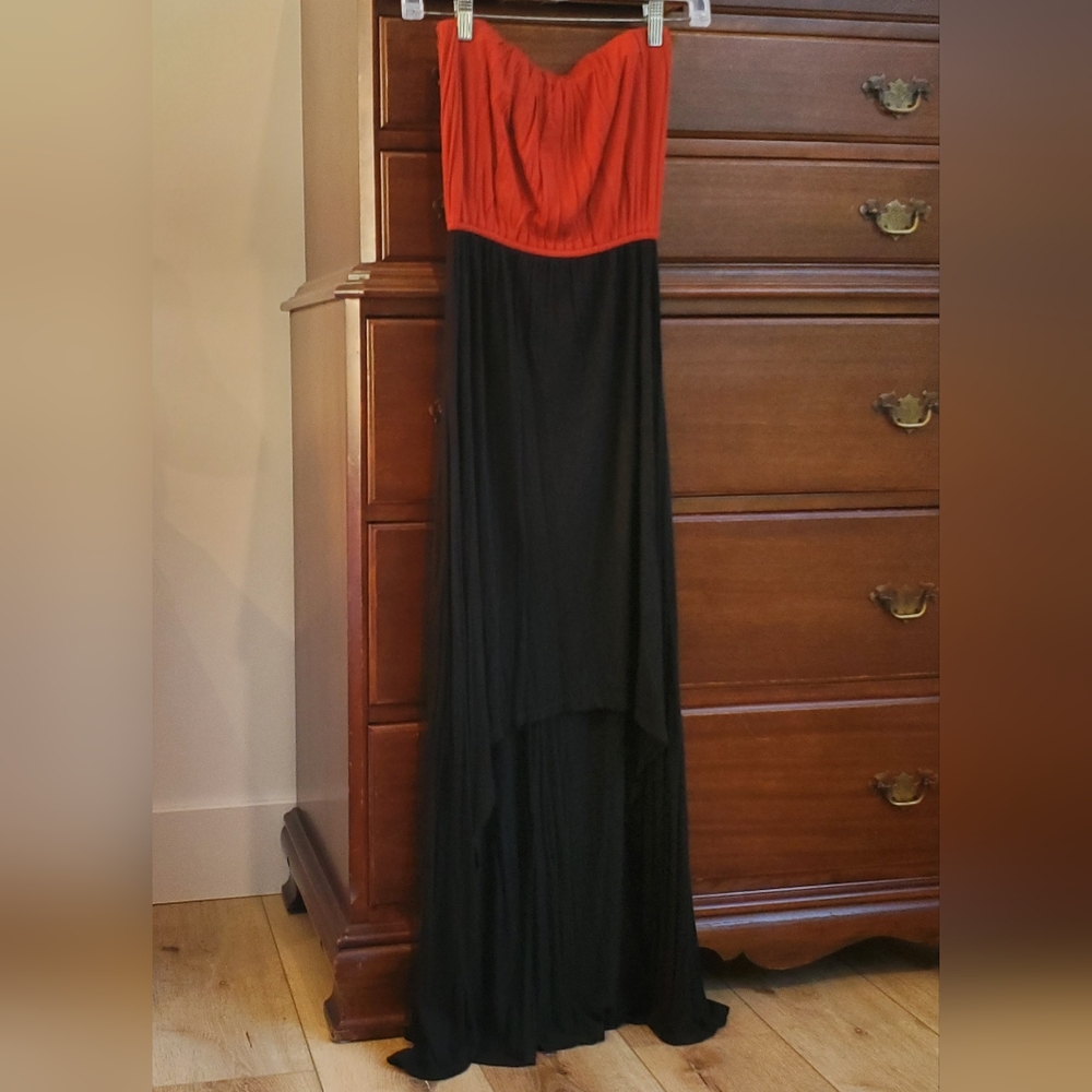 Sirens High Low Strapless Dress
